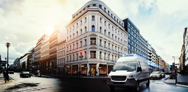 Insbesondere für Lieferungen in der Stadt ist der eSprinter Pharma eine nachhaltige Alternative.