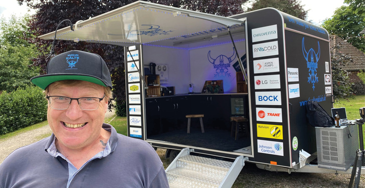 Stefan Hublitz mit echter Kältenmütze hat uns seinen Lebensweg in die Kälte erzählt.