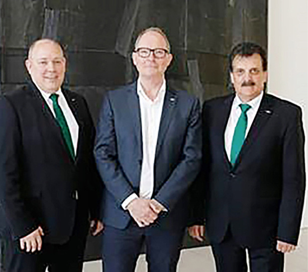 Rainer Große-Kracht (CTO Bitzer), Erik Damsgaard, (CEO OJ Electronics), Christian Wehrle (CEO Bitzer)