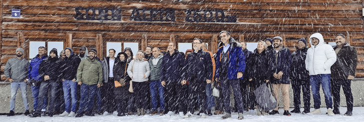 Die „Heizer-Truppe“ auf der Zugspitze.