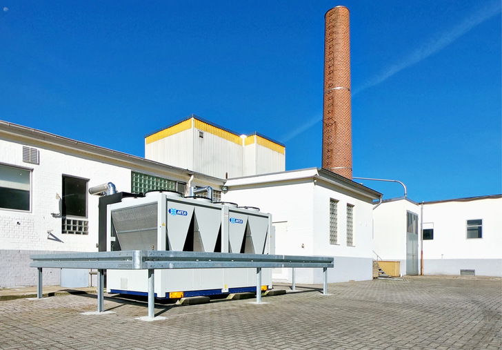  Das Eiproduktenwerk im münster­ländischen Ostbevern.