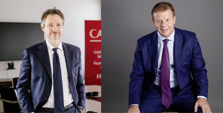 v.l: Francesco Nalini, CEO Carel, Massimo Mauri, CEO Seco