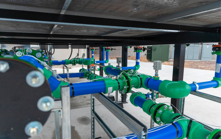 aquatherm blue kommt unter anderem im Hyperscale-Rechenzentrum Novva in Salt Lake City zum Einsatz.