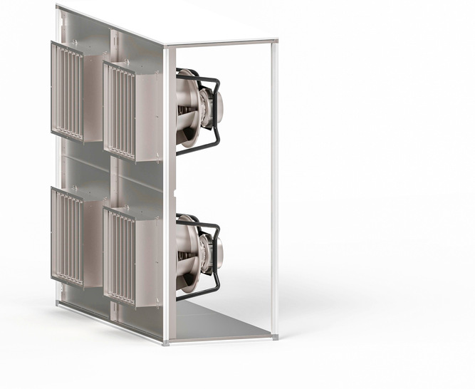 Mehrere kleine Ventilatoren statt nur einen Freiläufer in RLT-Geräten einzusetzen, bietet ökonomische, qualitative und planerische Vorteile.