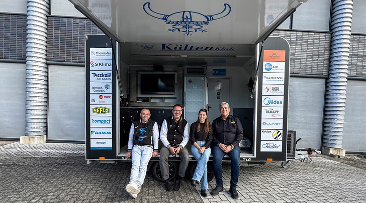 Die Crew nach der Tour und dem Dreh