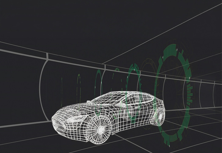 Das Fraunhofer Institut untersucht den Einfluss flüchtiger organischer Verbindungen auf die Luftqualität. Dazu muss der Innenraum des PKW mit all seinen Kunststoffkomponenten in die Prüfkammer passen.