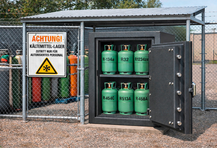 Die BFS hat einen speziellen Kältemitteltresor entwickelt.