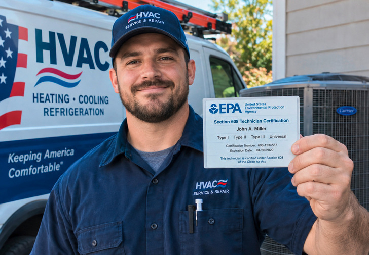 Auch in den USA müssen Servicetechniker für Kälte- und Klimaanlagen ein Zertifikat vorzeigen.