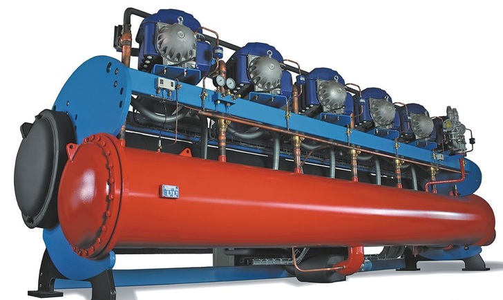 Der ölfreie Kaltwassersatz &bdquo;Quantum&ldquo; mit drehzahlgeregeltem Turboverdichter von Axima Refrigeration überzeugt vor allem durch seine energieeffiziente Leistung im Teillastbereich