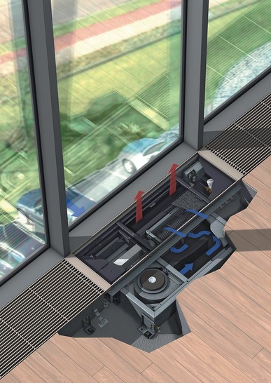 Dezentrales Lüftungsgerät Kavent BA vom Hersteller Kampmann für Doppelböden