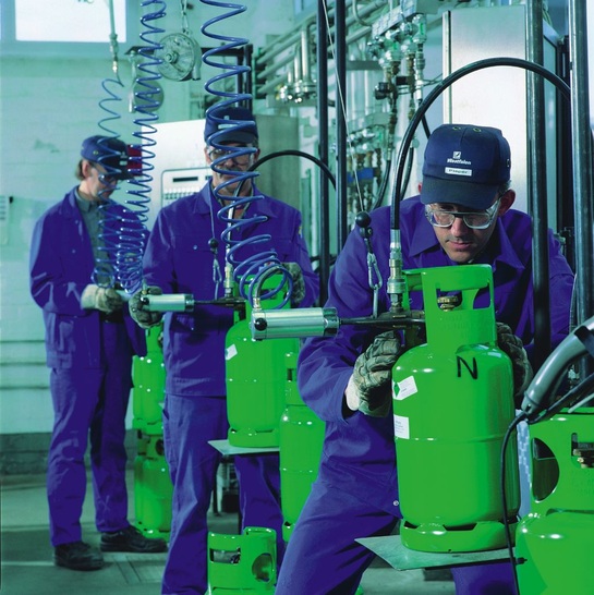 Im Werk Gremmendorf der Westfalen AG werden Kältemittel abgefüllt und auch wiederaufgearbeitet