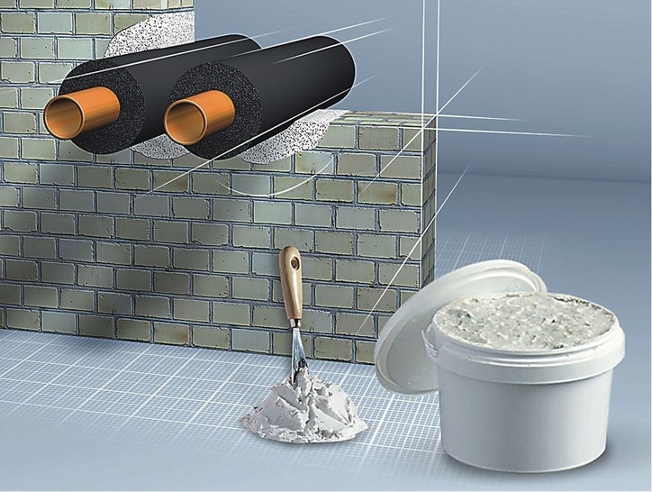 Die gebrauchsfertige Brandschutzpaste Armaprotect 1000 aus der Dose ist so beschaffen, dass sie per Hand oder Spachtel verarbeitet werden kann