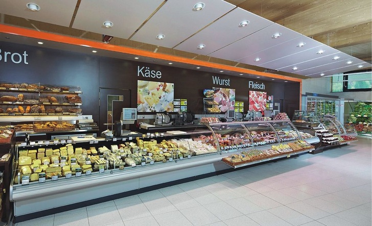 Kühltheke Varius im zertifizierten Klimaschutz-Supermarkt Murau