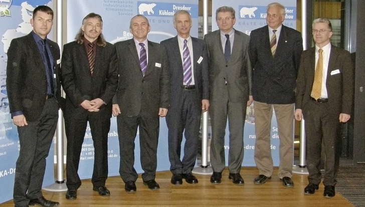 Die Tagungsreferenten (v. l.): Frank W. Lipphardt, Maik Spreer, Horst Sieber, Ulrich Arndt, Uwe Franzke, Achim Trogisch, Jochen Arthkamp.