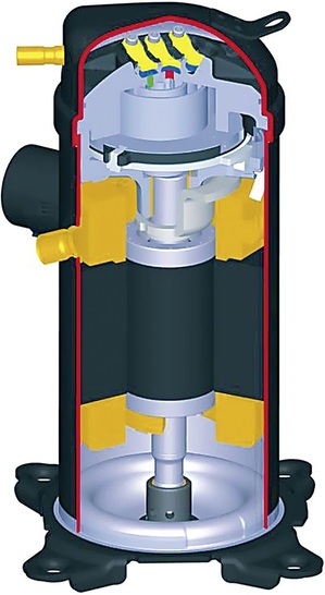 Wärmepumpen-Scrollverdichter HHP mit Zusatzventilsystem