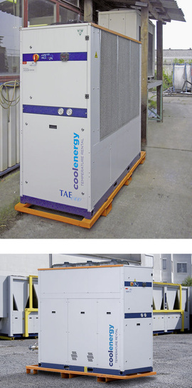 Der Folienhersteller hat den robusten 75-Kilowatt-Kaltwassersatz CoolEvo 351 für fünf Jahre gemietet.