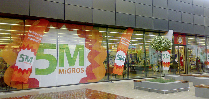 Supermarkt &bdquo;5M&ldquo; von Migros im türkischen Izmir