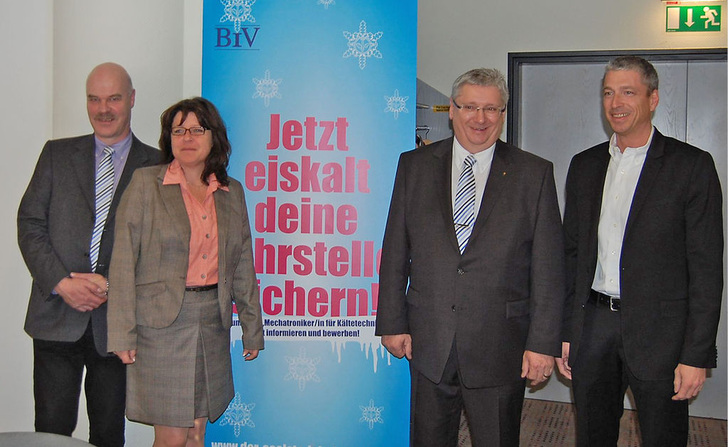 Der neue BIV-Vorstand: BIM Heribert Baumeister, seine Stellvertreter Andrea Lojewski und Wilfried Otto sowie Vorstandsmitglied Frank Heuberger (v. l.). Wegen Erkrankung fehlte Richard Bockel.