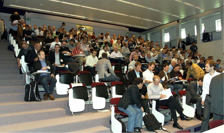 Blick ins Auditorium während der Vortragsreihe