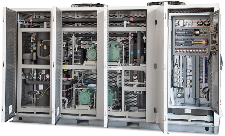 Transkritisches CO2-Booster-Verbundsystem