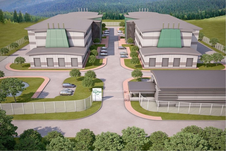 Das neue Rechenzentrum von DigiPlex in Fetsund (in der näheren Umgebung der Hauptstadt Oslo)