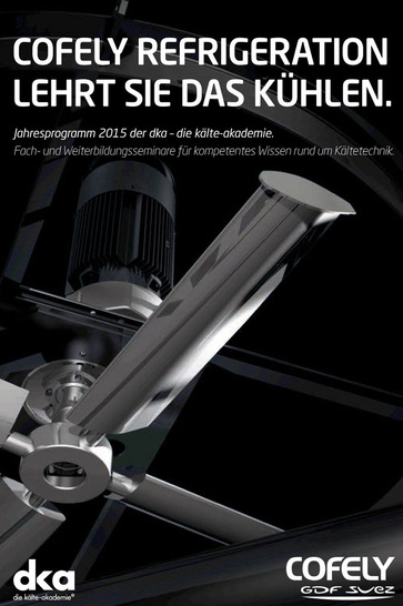 Die dka die kälte-akademie der Cofely Refrigeration GmbH hat ihr Fach- und Weiterbildungsangebot für 2015 rund um kälte- und produkttechnische Themen veröffentlicht