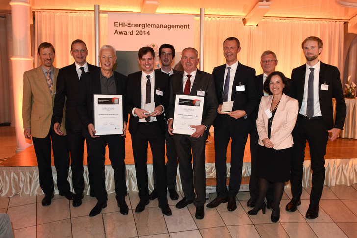 Gewinner, Laudatoren und Jury-Mitglieder der EHI-Energiemanagement Awards 2014