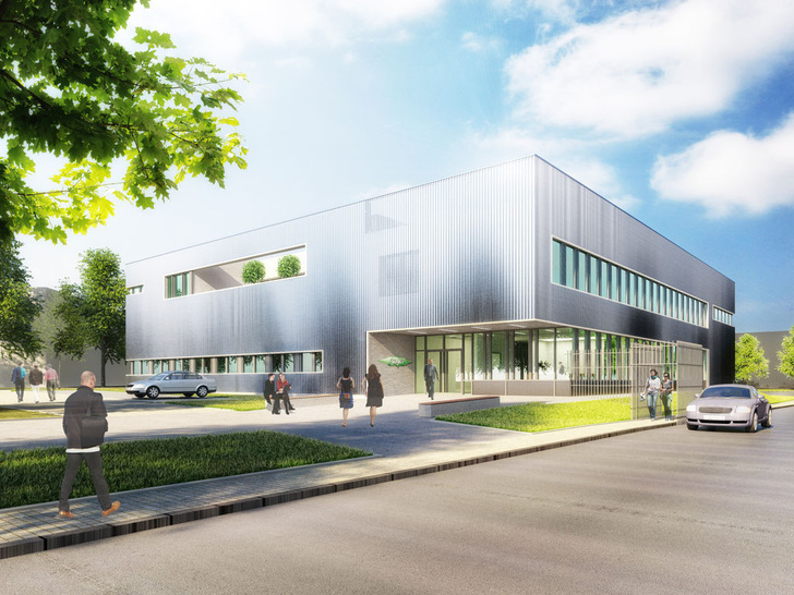 Seit August 2014 laufen die Bauarbeiten am internationalen Trainings- und Schulungszentrum am Standort Rottenburg-Ergenzingen. - © Bitzer
