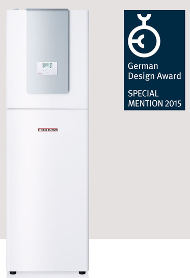 Die Erdreich-Wärmepumpe WPC ist beim German Design Award 2015 mit dem Prädikat Special Mention geehrt worden.