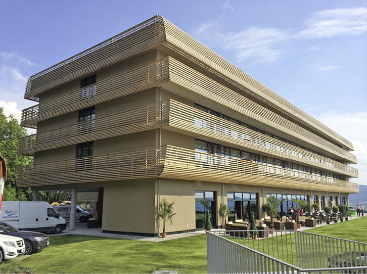 Bereits beim Einchecken gut temperiert