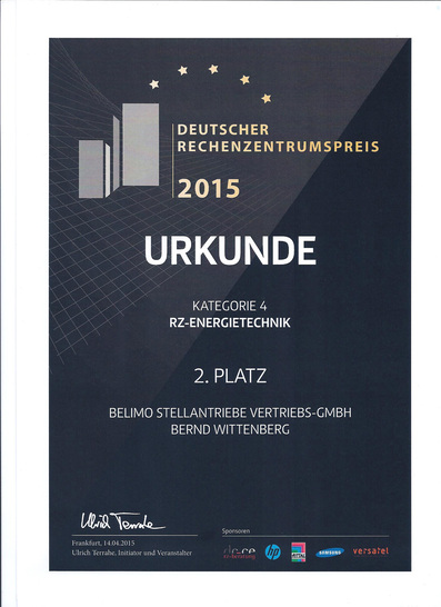 Auszeichnung für das Belimo Energy ValveTM