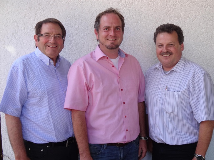 die Firmenspitze mit Winfried Büche, Eckhard Büche und Otmar Hauser (von links). - © Rentschler Reven

