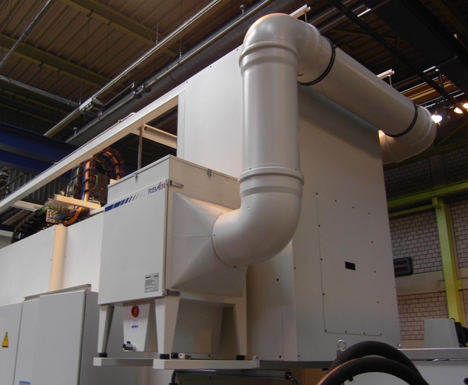 Aerosolabscheider für UV-Lackieranlage