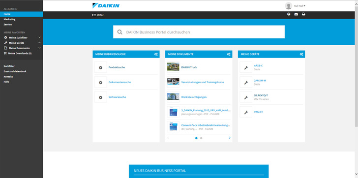 Neues Business-Portal