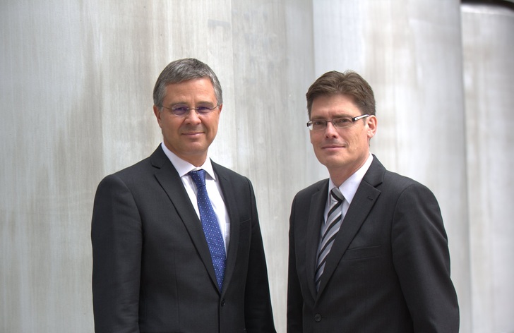 Vorstände der LTG Aktiengesellschaft (v.l.): Wolf Hartmann (Vors.), Ralf Wagner