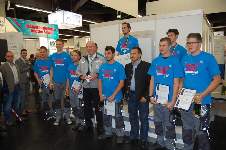 Die Sieger des Bundesleistungswettbewerbs auf der Chillventa 2016