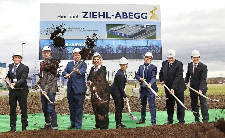 Spatenstich im Gewerbepark Hohenlohe