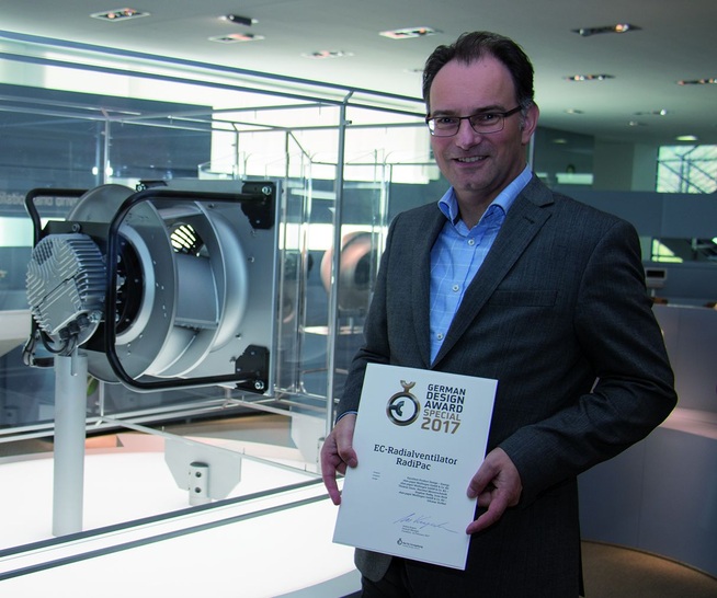Radialventilator erhält German Design Award 2017