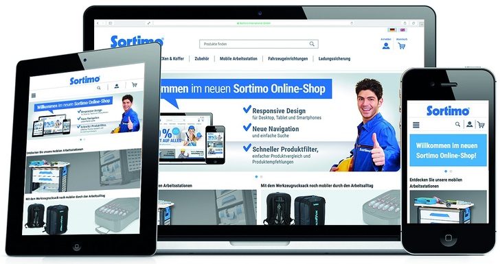 Einkaufserlebnis für Gewerbe und Privatbedarf im neuen Sortimo Online-Shop