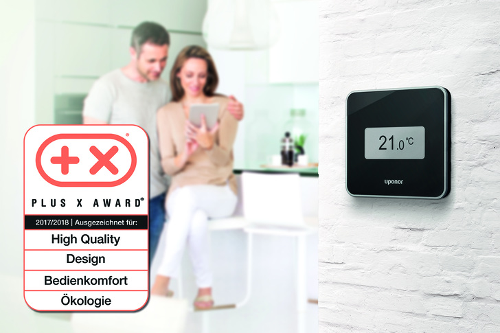Das Raumthermostat Smatrix Style ist mit dem Plus X Award in vier Kategorien ausgezeichnet worden.