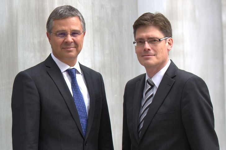 Vorstände der LTG Aktiengesellschaft (v.l.n.r.): Wolf Hartmann (Vors.), Ralf Wagner.