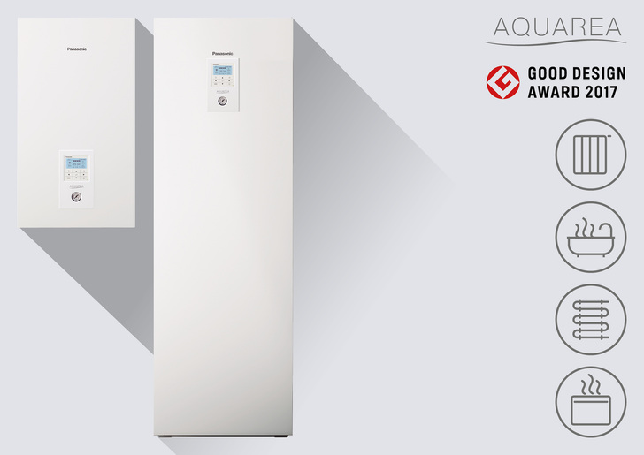 Das Hydromodul sowie das Kombi-Hydromodul der neuen Aquarea H-Generation von Panasonic überzeugten die Jury des in Japan viel beachteten Good Design Awards.