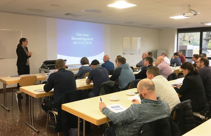 Am 16. November hielt Mirjam Wagner ihren Vortrag zum Bauvertragsrecht in Maintal