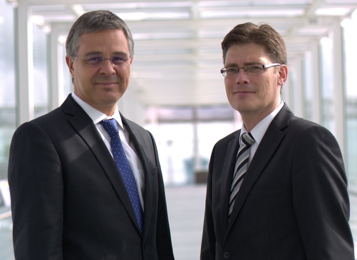 Vorstände der LTG Aktiengesellschaft (v.l.): Wolf Hartmann (Vors.), Ralf Wagner