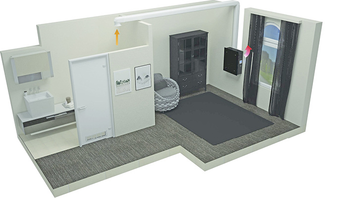 Frische Luft ohne Rohrverlegung