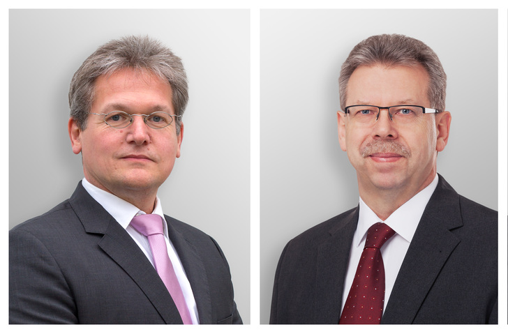 Seit dem 3. April haben Klaus-Dieter Kleinsteiber (re.) für den Bereich Operation und Udo Brünjes (li.) für den Bereich Vertrieb die gemeinsame Thermowave-Geschäftsführung inne.