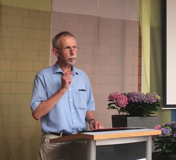 Dieter Schmidt bei seiner Verabschiedung am 20. Juni 2018