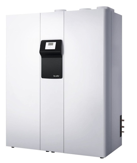 Das Integralsystem THZ 504 mit integrierter Wärmepumpe vereint Lüftung, Heizung, Warmwasserbereitung und Kühlung.