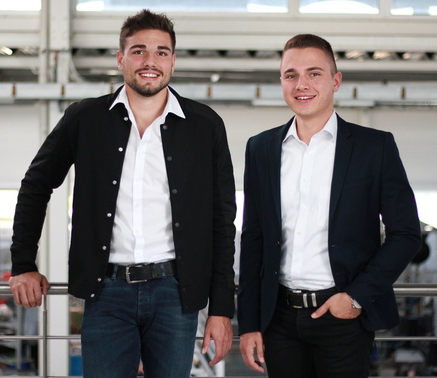 Neu im Huber-Vertriebsteam (v.li.): Maximilian Delakowitz und Tim Litterst