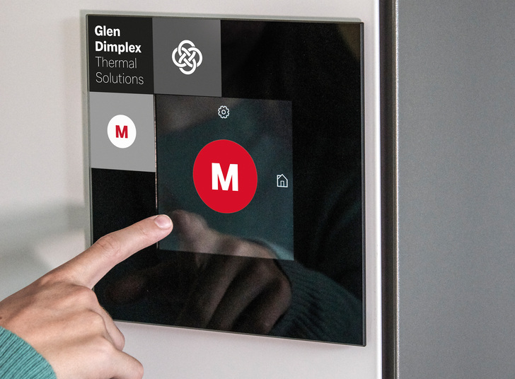 Alles auf einen Blick bei der Wärmepumpen-Bedienung des Systems M: Wunschtemperatur, Einstellungen fürs Wochenende oder den Urlaub - mit nur einem Fingertipp.